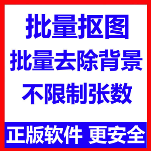 批量抠图工具 全自动去除图片背景软件 本地运行 不限制张数