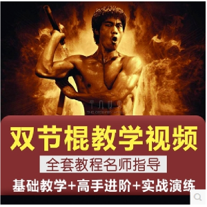 双节棍视频教程双截棍教学全套两节棍初学者入门实战训练技巧方法
