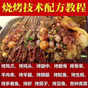 正宗全国烧烤技术配方全套视频教程配料技巧制作培训教学资料大全